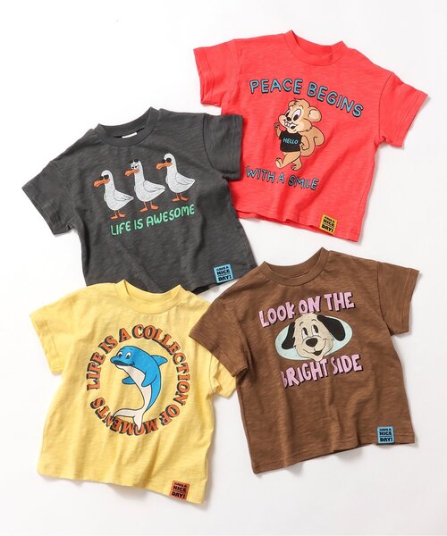 BREEZE(ブリーズ)の「【ジュニア対応】4柄アニマル半袖Tシャツ(Tシャツ/カットソー・キッズ・レッド/ブラウン/チャコール/イエロー・80/90/100/110/120/140/130)」の7枚目の写真