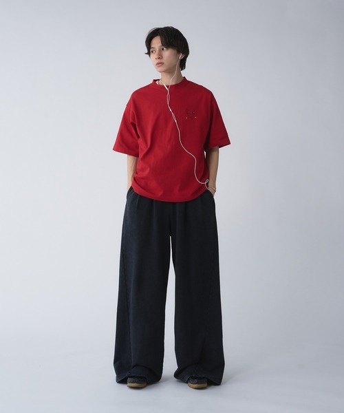 Adoon plain（アドーンプレーン）の「Assorted Graphic & Embroidered Logo T-Shirt / アソートグラフィック＆刺繍ロゴTシャツ（Tシャツ/カットソー・メンズ・その他/ブラック/ボルドー/ホワイト/ライトホワイト・LARGE/MEDIUM）」の12枚目の写真