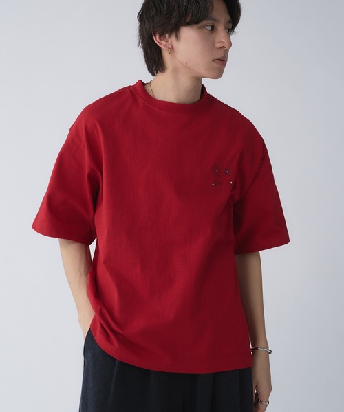 Adoon plain（アドーンプレーン）の「Assorted Graphic & Embroidered Logo T-Shirt / アソートグラフィック＆刺繍ロゴTシャツ（Tシャツ/カットソー・メンズ・その他/ブラック/ボルドー/ホワイト/ライトホワイト・LARGE/MEDIUM）」の9枚目の写真