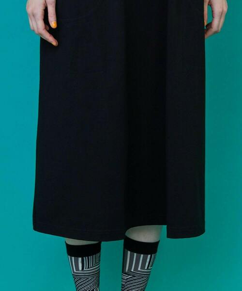 FRAPBOIS（フラボア）の「ラガーワンピ（ワンピース・レディース・ブラック/ブルー・1）」の14枚目の写真