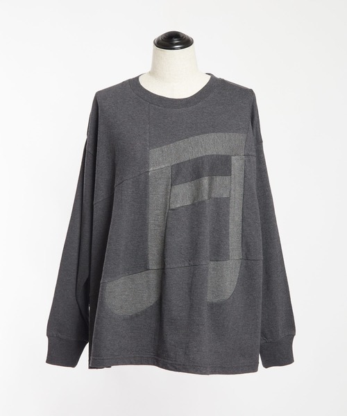 gomme(ゴム)の「30/-天竺 音符T(Tシャツ/カットソー・レディース・ブラック/チャコールグレー・MEDIUM)」の5枚目の写真