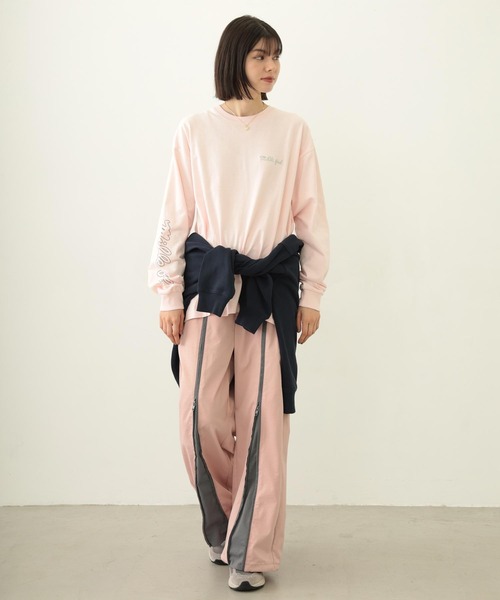 MILKFED.（ミルクフェド）の「ICING LOGO WIDE SWEAT HOODIE（パーカー・レディース・オートミール/チャコール/ネイビー・M/L）」の10枚目の写真