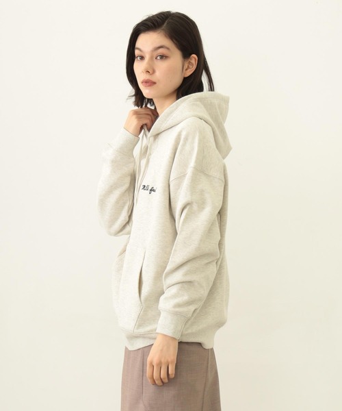 MILKFED.（ミルクフェド）の「ICING LOGO WIDE SWEAT HOODIE（パーカー・レディース・オートミール/チャコール/ネイビー・M/L）」の13枚目の写真