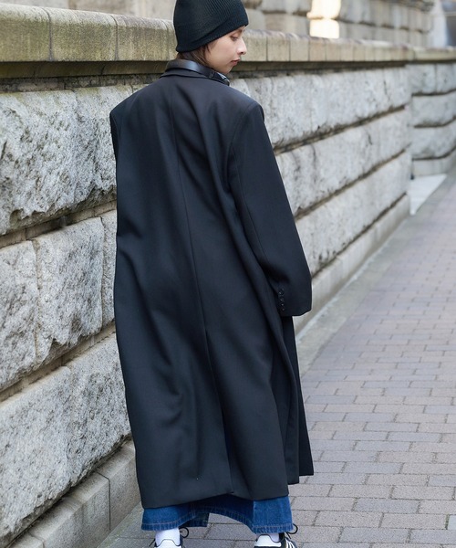 DURAS(デュラス)の「ダブルテーラードコート(テーラードジャケット・レディース・イエロー/ブラック・FREE)」の9枚目の写真