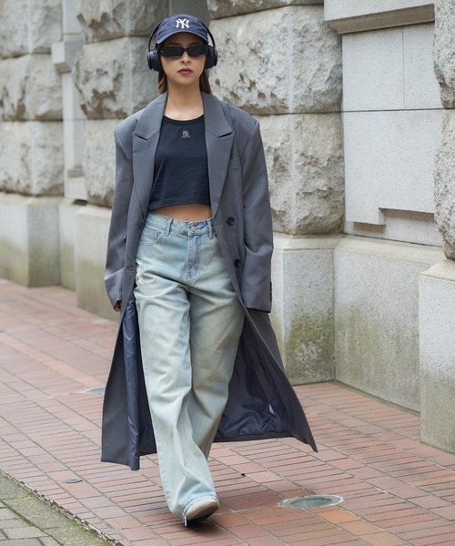 DURAS(デュラス)の「ダブルテーラードコート(テーラードジャケット・レディース・イエロー/ブラック・FREE)」の3枚目の写真