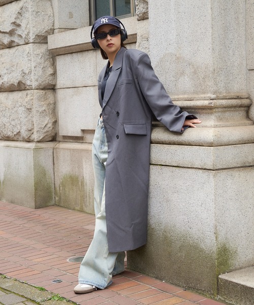 DURAS(デュラス)の「ダブルテーラードコート(テーラードジャケット・レディース・イエロー/ブラック・FREE)」の20枚目の写真