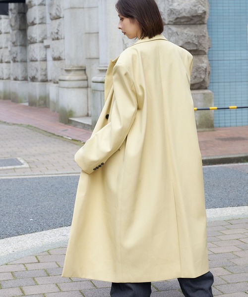 DURAS(デュラス)の「ダブルテーラードコート(テーラードジャケット・レディース・イエロー/ブラック・FREE)」の17枚目の写真