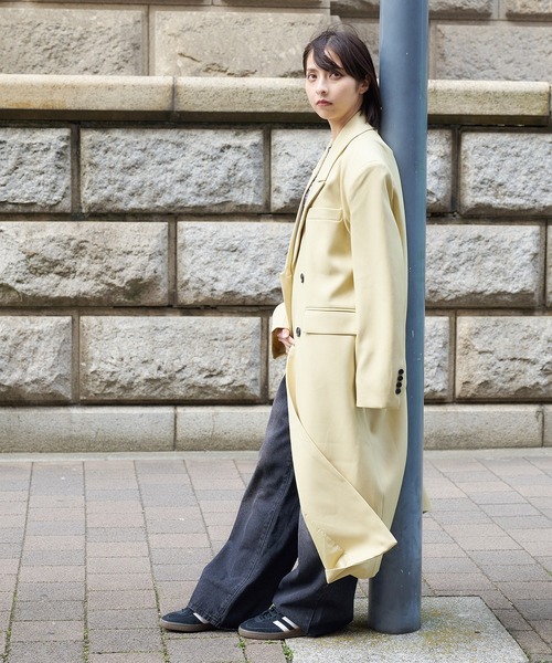 DURAS(デュラス)の「ダブルテーラードコート(テーラードジャケット・レディース・イエロー/ブラック・FREE)」の16枚目の写真