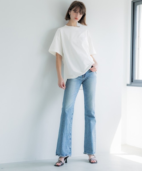 coca（coca）（コカ）の「ビッグTシャツ（Tシャツ/カットソー・レディース・ホワイト/イエロー・L/M/S）」の5枚目の写真