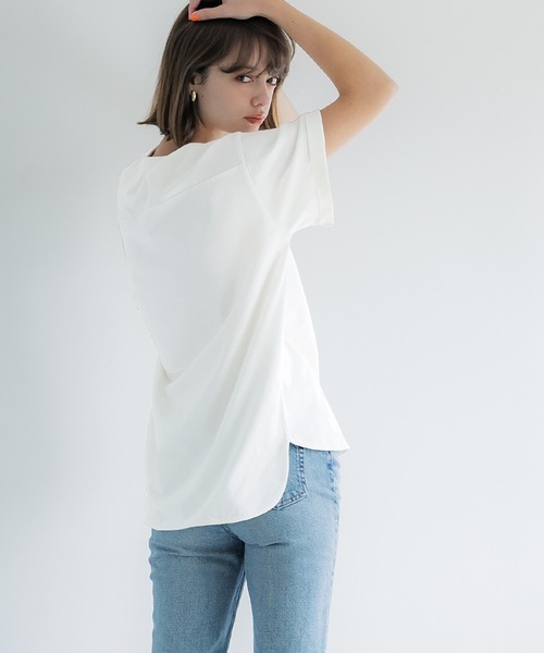 coca（coca）（コカ）の「ビッグTシャツ（Tシャツ/カットソー・レディース・ホワイト/イエロー・L/M/S）」の6枚目の写真