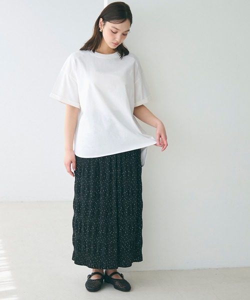 coca（coca）（コカ）の「ビッグTシャツ（Tシャツ/カットソー・レディース・ホワイト/イエロー・L/M/S）」の8枚目の写真
