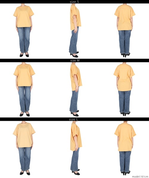 coca（coca）（コカ）の「ビッグTシャツ（Tシャツ/カットソー・レディース・ホワイト/イエロー・L/M/S）」の14枚目の写真
