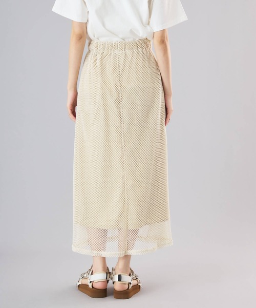 Muscat(マスカット)の「ダイヤメッシュイージースカート(スカート・レディース・ブラック/クリーム・M)」の13枚目の写真