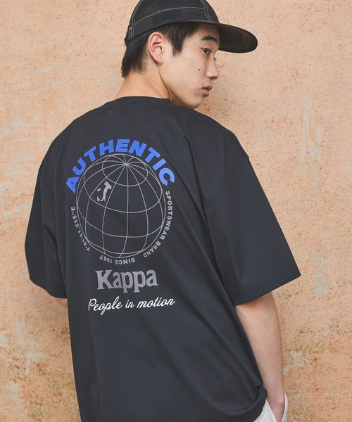 【未使用】kappa　カッパ　SSCナポリ　Tシャツ　XL　ネイビー セール】【水陸両用】【Kappa】別注プリントTシャツ（Tシャツ
