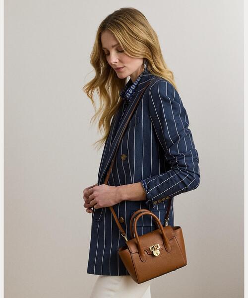 【Ralph Lauren】ペブルドレザー スモール タナー サッチェル ペブルド レザー スモール Tanner サッチェル | ラルフ ローレン