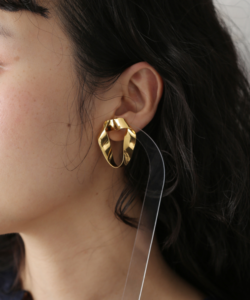 セール】BAMBOLEIRA/バンボレイラ Onda Stud Pierce ピアス(両耳