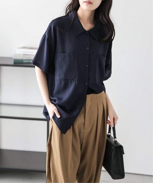 La-gemme(ラジェム)の「シャツ&ワイドパンツセットアップ(セットアップ・レディース・ブラック/ライトグレー/ネイビー・M/L)」の17枚目の写真