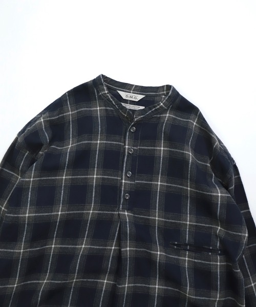 D.M.G.（ドミンゴ）の「[D.M.G / ディーエムジー] インディゴ起毛チェック プルオーバーシャツ（シャツ/ブラウス・レディース・ブルー系その他・2/3）」の19枚目の写真