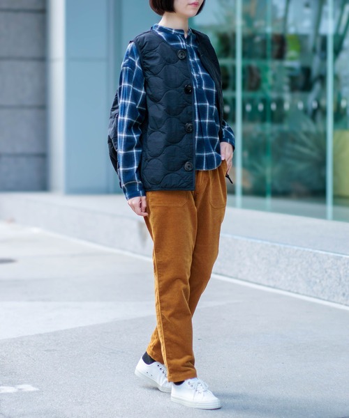 D.M.G.（ドミンゴ）の「[D.M.G / ディーエムジー] インディゴ起毛チェック プルオーバーシャツ（シャツ/ブラウス・レディース・ブルー系その他・2/3）」の4枚目の写真