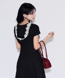 Cross Vneck Mini Dress / クロスVネックミニワンピース（ワンピース