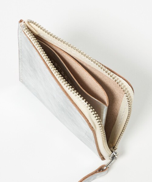 MASTER&Co.＞SILVER COLOR LEATHER MINI WALLET/ウォレット（財布