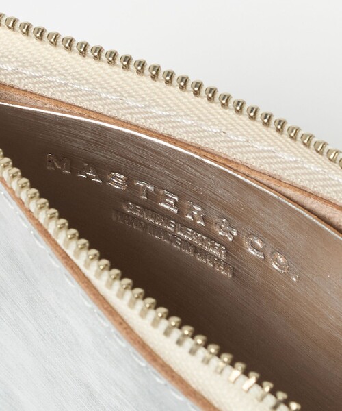 MASTER&Co.＞SILVER COLOR LEATHER MINI WALLET/ウォレット（財布