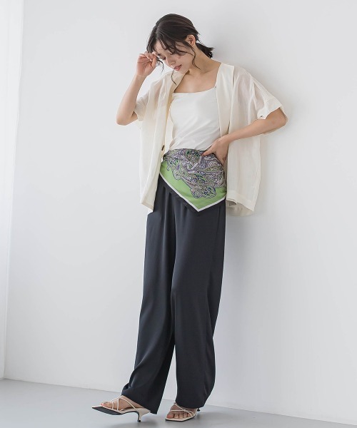 Droite lautreamont(ドロワットロートレアモン)の「リネンジャケット≪手洗い可能≫(その他アウター・レディース・オフホワイト・M)」の12枚目の写真