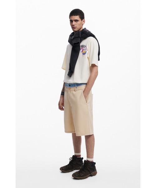 Desigual(デシグアル)の「ダブルウエストのバミューダパンツ(デニムパンツ・メンズ・ホワイト・M/XS/S/L/XL)」の5枚目の写真