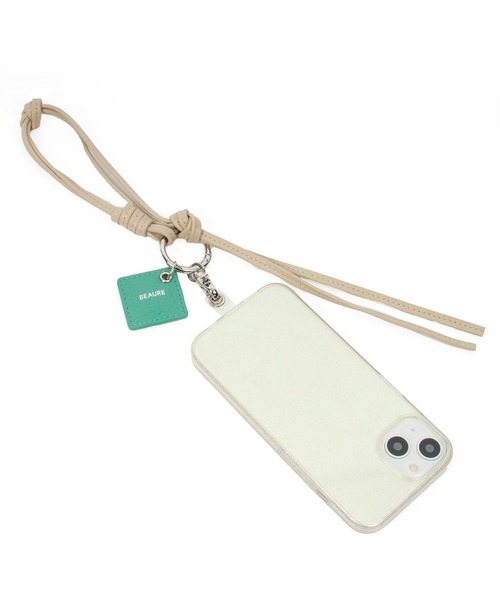 Beau're（ヴュレ）の「BEAURE Colored Leather Cord ストラップ（スマホグッズ・レディース・ラベンダー/ライム/キャメル/アイボリー/ブラック・FREE）」の11枚目の写真