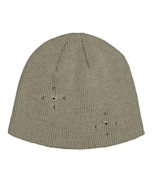 SETUPEXE（セットアップイーエックスイー）の「STUDDED BEANIE（ニットキャップ/ビーニー・レディース・ブラック/モカ/ホワイト・フリー）」の15枚目の写真