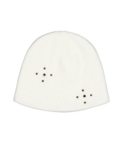 SETUPEXE（セットアップイーエックスイー）の「STUDDED BEANIE（ニットキャップ/ビーニー・レディース・ブラック/モカ/ホワイト・フリー）」の13枚目の写真