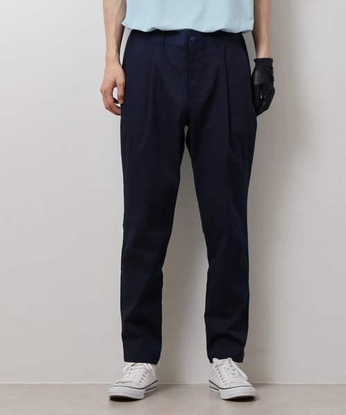 XXL プーマ EXストレッチ ウエストゴム有＆紐付 テーパードパンツ ブラック PUMA パンツ ゴルフ P EXストレッチタックテーパードパンツ