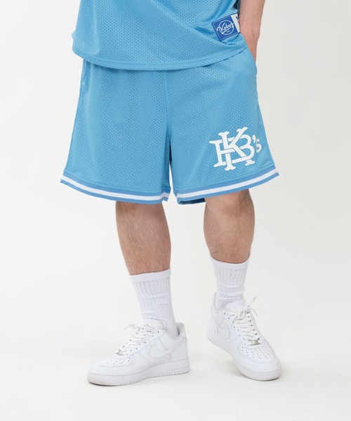 KEBOZ（ケボズ）の「EFG MESH SHORTS（その他パンツ・メンズ・バーガンディー/ホワイト/ブラック/スカイブルー・M/L/S/XL）」の3枚目の写真