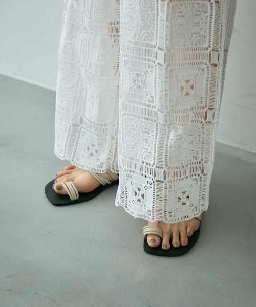 【THISISNEVERTHAT】イージーパンツクリーム bottoms-02191 ソフトワッシャー ワイドイージーパンツ クリーム