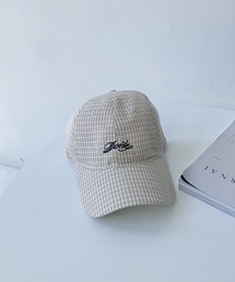AS KNOW AS plus（アズノゥアズプラス）の「ダディチェックロゴキャップ（キャップ）」