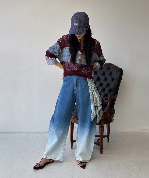 AS KNOW AS plus（アズノゥアズプラス）の「ダディチェックロゴキャップ（キャップ・レディース・カーキ/グレー/ネイビー/ベージュ・FREE）」の10枚目の写真