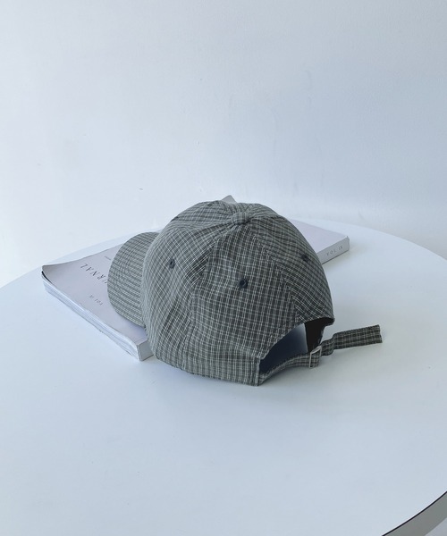 AS KNOW AS plus（アズノゥアズプラス）の「ダディチェックロゴキャップ（キャップ・レディース・カーキ/グレー/ネイビー/ベージュ・FREE）」の16枚目の写真