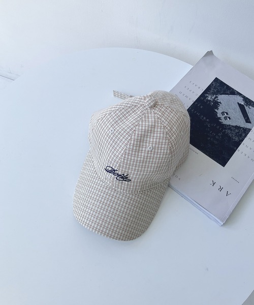AS KNOW AS plus（アズノゥアズプラス）の「ダディチェックロゴキャップ（キャップ・レディース・カーキ/グレー/ネイビー/ベージュ・FREE）」の18枚目の写真