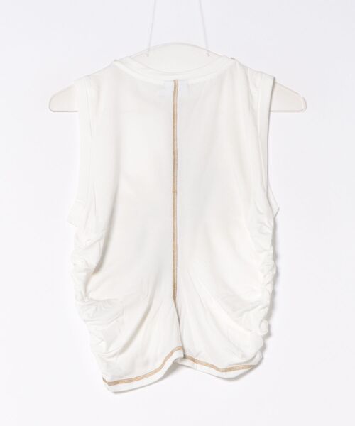 Desigual（デシグアル）の「ひまわりグラデーションノースリーブTシャツ（Tシャツ/カットソー・レディース・ホワイト・XL/S/L/M/XS）」の5枚目の写真