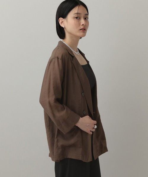 SPORTMAX●BIBLIOS ピュアコットン ロング丈 シャツジャケット trim_fce_item642e94fd6986b.jpg