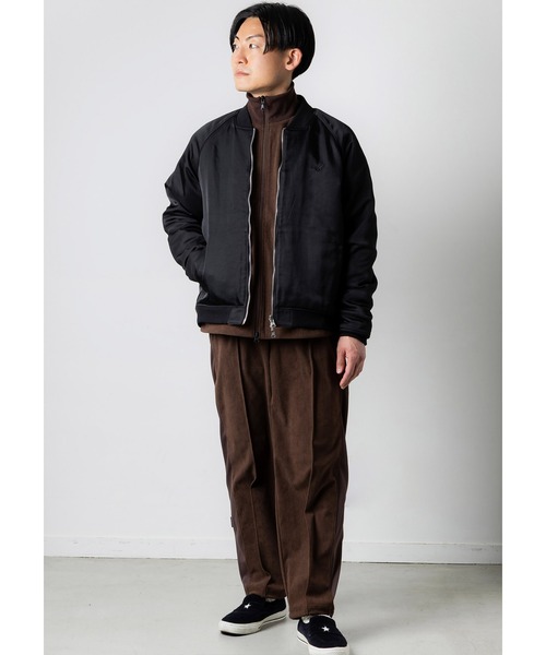 narifuri(ナリフリ)の「ヘビーサテンフライトブルゾン(スタジャン・メンズ・グレー/ブラック・X-LARGE/LARGE/MEDIUM/SMALL)」の5枚目の写真