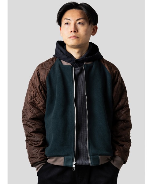 narifuri(ナリフリ)の「ヘビーサテンフライトブルゾン(スタジャン・メンズ・グレー/ブラック・X-LARGE/LARGE/MEDIUM/SMALL)」の6枚目の写真