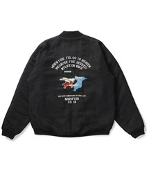 narifuri（ナリフリ）の「ヘビーサテンフライトブルゾン（スタジャン）」
