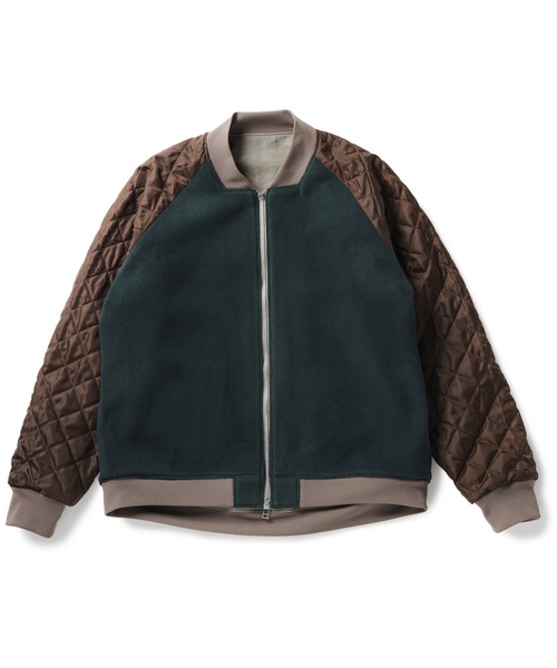 narifuri(ナリフリ)の「ヘビーサテンフライトブルゾン(スタジャン・メンズ・グレー/ブラック・X-LARGE/LARGE/MEDIUM/SMALL)」の12枚目の写真