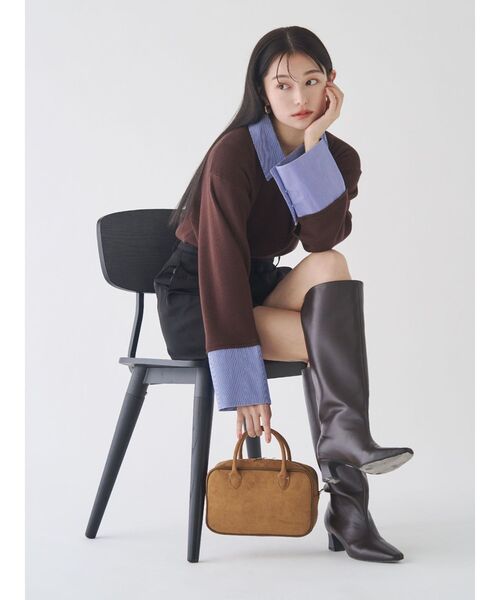 LAGUNAMOON（ラグナムーン）の「ダブルクロスショートパンツ（その他パンツ・レディース・ブラック/モカ・SMALL/MEDIUM）」の20枚目の写真