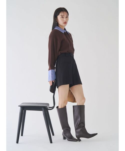 LAGUNAMOON（ラグナムーン）の「ダブルクロスショートパンツ（その他パンツ・レディース・ブラック/モカ・SMALL/MEDIUM）」の22枚目の写真