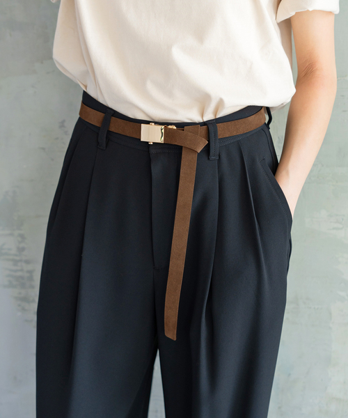 ★こたふく【新品未使用】LEFIJE レフィエ スエードガチャベルト LEFIJE / レフィエ スエードガチャベルト（ベルト）｜LEFIJE（レフィエ