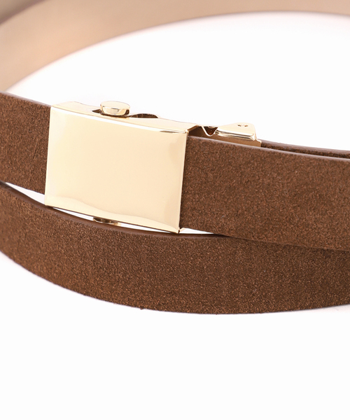 LEFIJE(レフィエ)の「LEFIJE / レフィエ スエードガチャベルト(ベルト・レディース・チャコールグレー/ブラウン・FREE)」の17枚目の写真