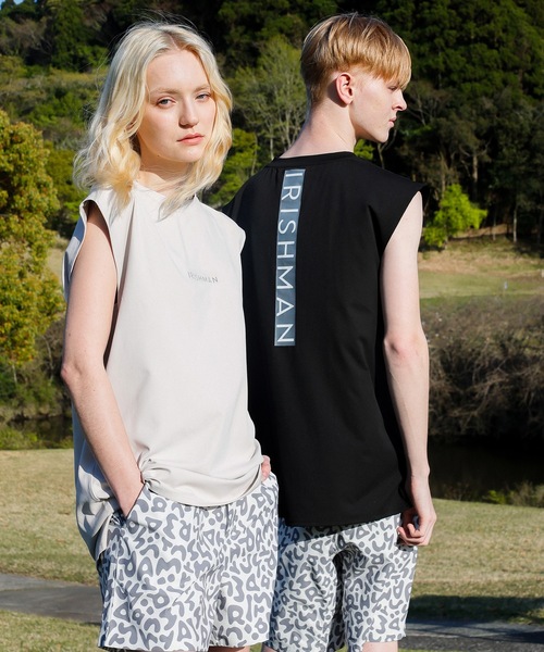 IRISHMAN(アイリッシュマン)の「【REFLECT】signature logo tuck short pants / 光る防水タックショートパンツ(LADIES)(その他パンツ・レディース・ブルー/グリーン/ホワイト・M/S)」の18枚目の写真