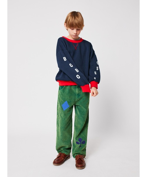 BOBO CHOSES(ボボショーズ)の「Bobo Choses color block sweatshirt(スウェット・キッズ・ダークネイビー・8-9y/6-7YEAR/4-5YEAR/10-11y/12-13y/2-3YEAR)」の5枚目の写真